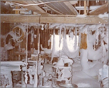  snow in the barn 